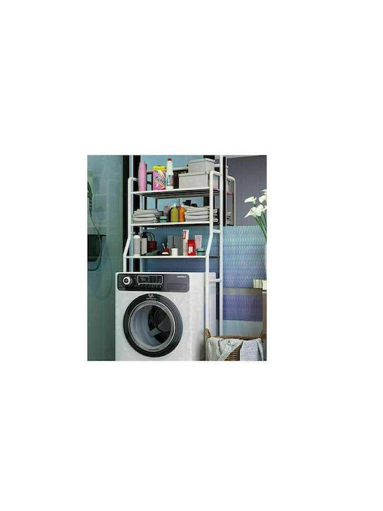 TM-0091 Επιδαπέδια Ραφιέρα Μπάνιου Μεταλλική με 3 Ράφια 63x25x160cm