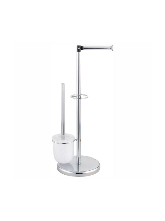 Dimitracas Paper & Brush Bathroom Accessory Set Metal White 2 Pieces