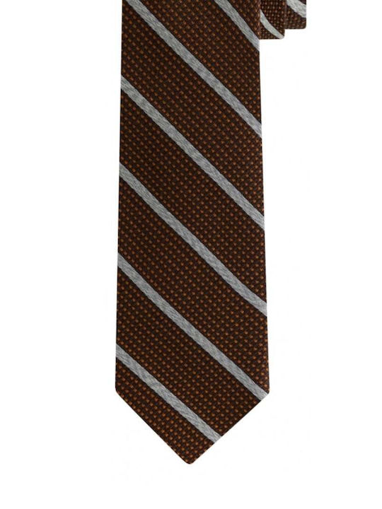 Michael Kors Men's Tie Silk Printed in Brown Color