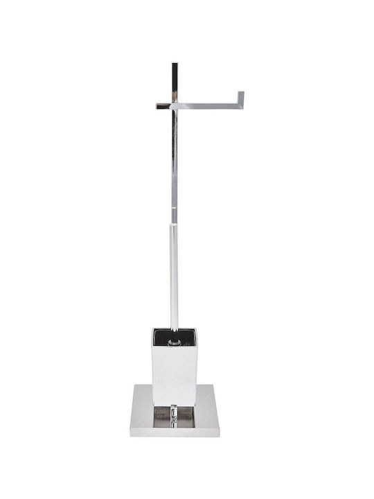 Beliani Metal Bathroom Accessory Set Silver