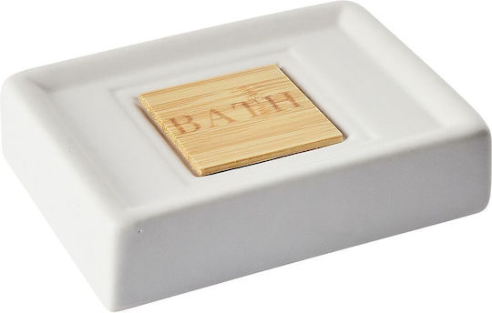 Beliani Badezimmer-Accessoire-Set Keramik Beige 4Stück