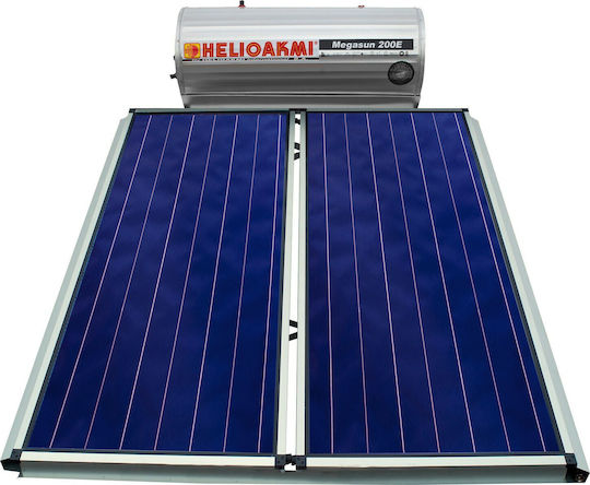 Helioakmi Megasun Ηλιακός Θερμοσίφωνας 200lt Glass Τριπλής Ενέργειας 4.2τ.μ. Επιλεκτικός