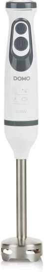 Domo Ραβδομπλέντερ με Ανοξείδωτη Ράβδο 600W Λευκό
