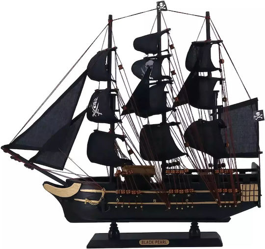 Corabie Pirați Decorativă din Lemn Black Pearl 50cm