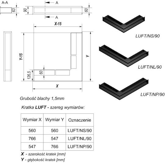 Kratki Γωνιακή Περσίδα Τζακιού 76.6x54.7x9cm Μπεζ