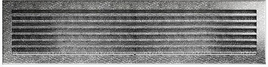 Kratki Fresh 70CS Ορθογώνια Περσίδα Τζακιού 70x17cm Ασημί