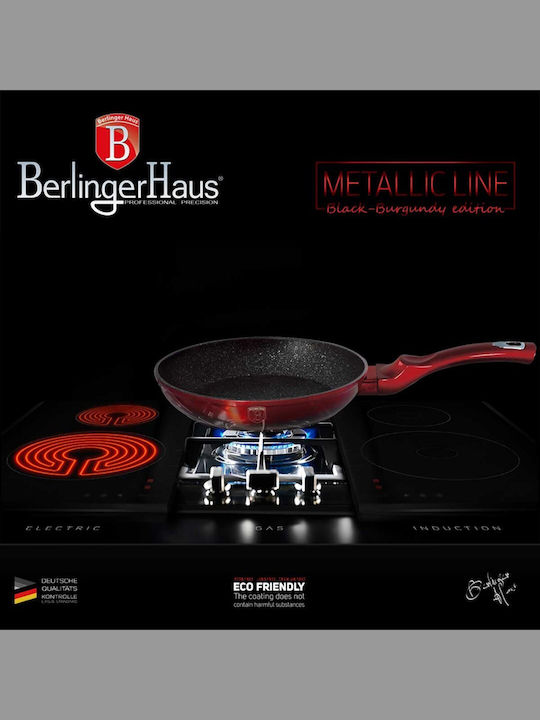 Berlinger Haus Metallic Line Pfannen-Set Burgundy Collection BH-6189 3Stück