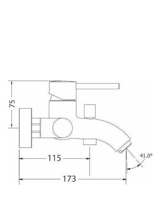 Viospiral Etna Mixing Bathtub Shower Faucet Complete Set Black