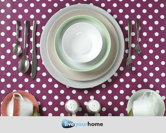 Cryspo Trio Bonito Beige Porcelain Dinnerware Set 20pcs