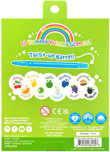 Ooly Yummy Yummy Aromatici Markere de Desen Set 10buc