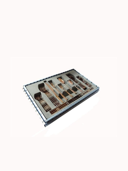 Dinox Porto Cutlery Set Rose Gold 30pcs