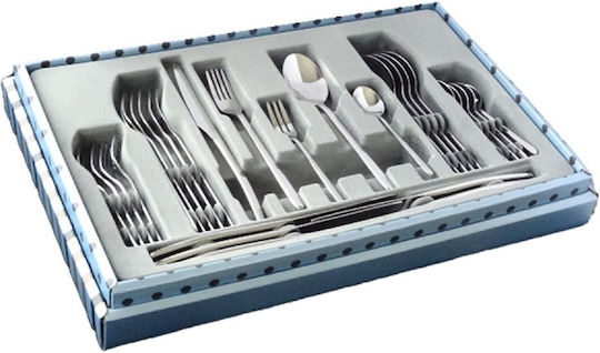 Dinox Faro Cutlery Set Silver 30pcs