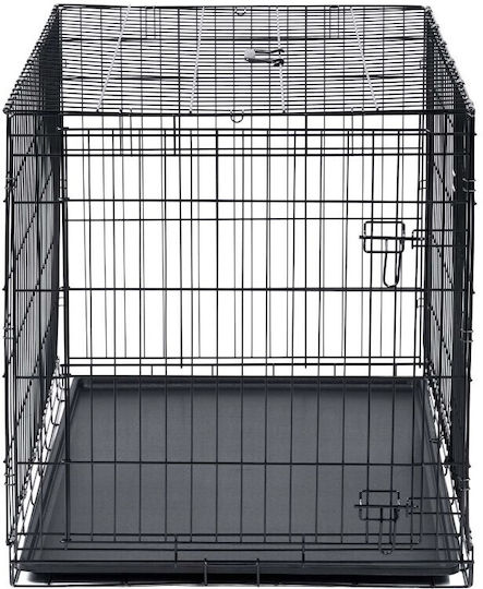 Pethaus Dog Wire Cage Small with 2 Doors Black 75.5x47.5x54cm