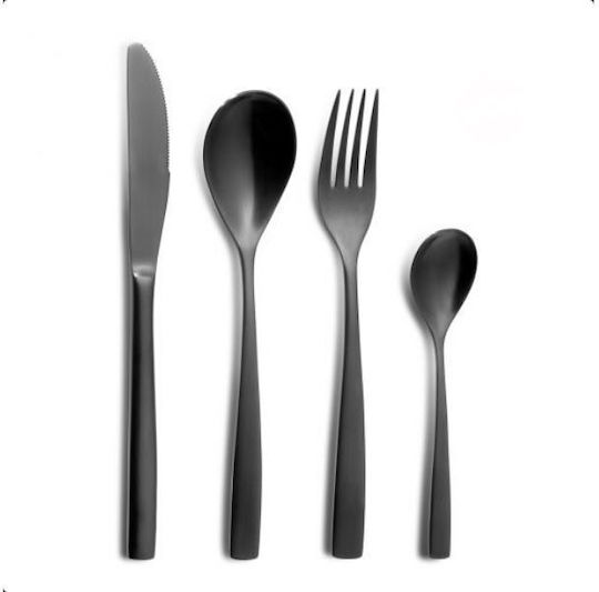 Comas BCN Besteckset Edelstahl Schwarz 30Stück
