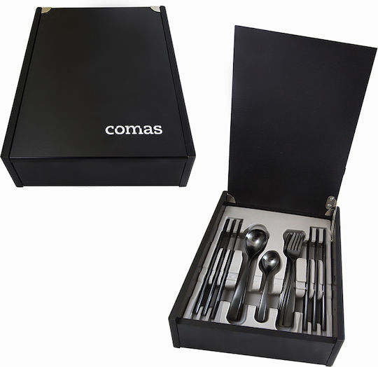 Comas BCN Besteckset Edelstahl Schwarz 30Stück