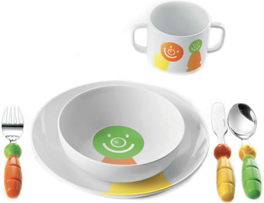Guzzini Billo Besteckset Edelstahl Mehrfarbig 3Stück