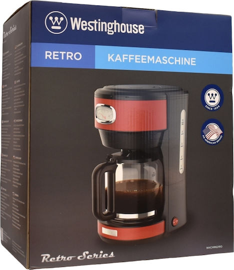 Westinghouse Retro Series Καφετιέρα Φίλτρου 1000W Red