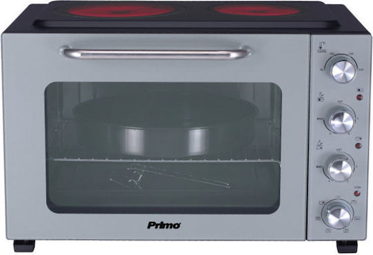 Primo Electric Countertop Oven 50lt with 2 Burners and Air Gray