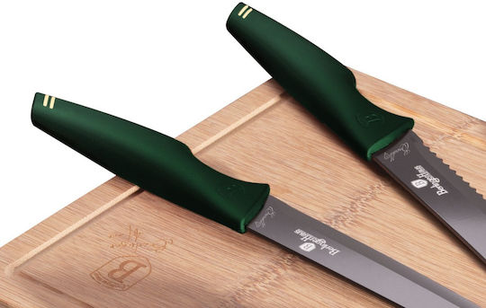 Berlinger Haus Inox Cooking Utensil Set with Base Green Emerald Collection 6pcs