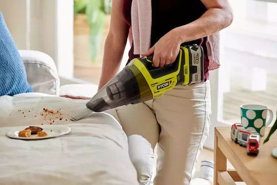 Ryobi R18HV-0 Επαναφορτιζόμενο Σκουπάκι Χειρός Χωρίς Φορτιστή και Μπαταρία Κίτρινο