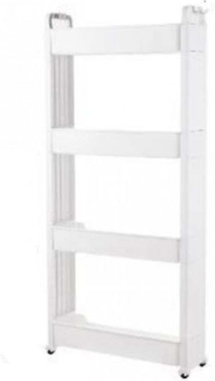 ForHome Τρόλεϊ Πλαστικό 4 Θέσεων Λευκό FOR-218129