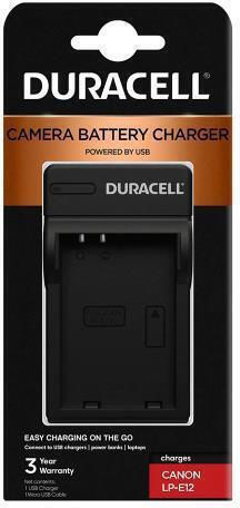 Duracell Μονός Φορτιστής Μπαταρίας DRC5911 Συμβατός με Canon