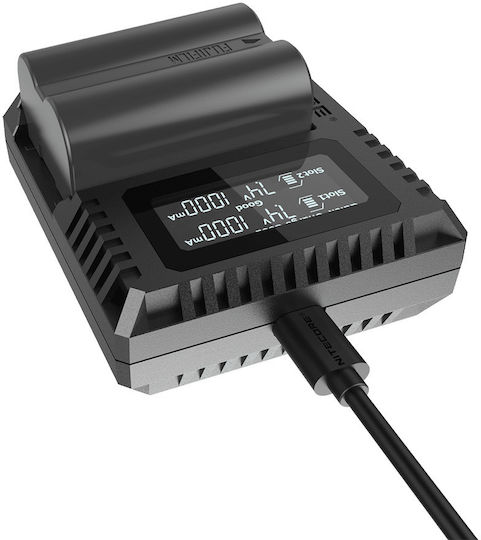 NiteCore Διπλός Φορτιστής Μπαταρίας FX3 Συμβατός με Fujifilm