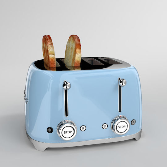 Smeg Toaster 4 Slots 2000W Blue