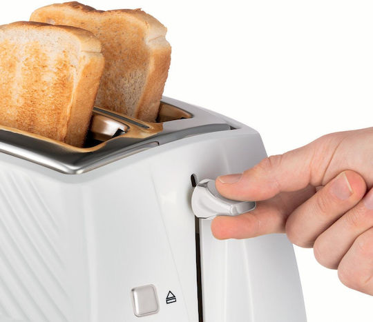 Russell Hobbs Groove Toaster 2 Slots 850W White