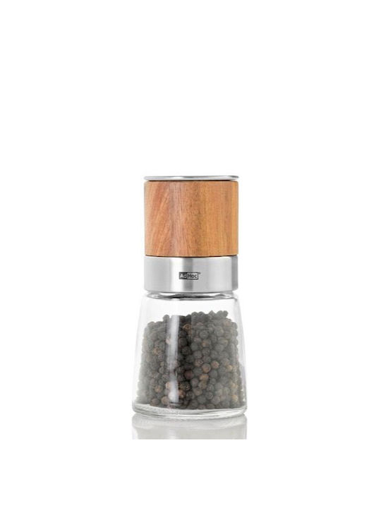 Ad Hoc Acacia Handbuch Gewürzmühlen Glas in Braun Farbe 13.5cm 1Stück
