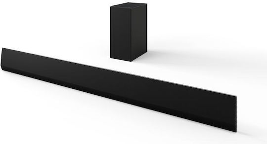 LG Soundbar 3.1 Bluetooth, HDMI and Wi-Fi 420W with Wireless Subwoofer and Remote Control Black SG10TY