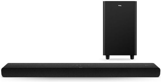 TCL TS8212 Soundbar 2.1.2 Bluetooth και HDMI 300W με Τηλεχειριστήριο Μαύρο