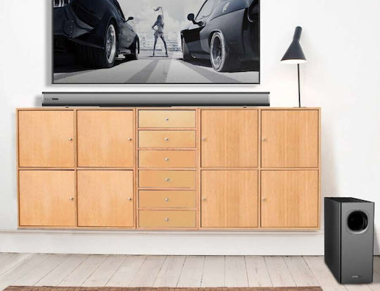 Crystal Audio CASB320 Soundbar 2.1 Bluetooth και HDMI 320W με Ασύρματο Subwoofer και Τηλεχειριστήριο Μαύρο
