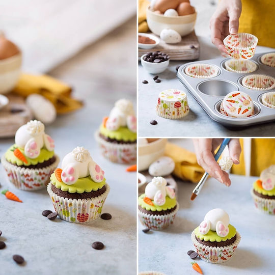 Decora Karamellpapiere für Cupcakes Papier 5x5cm 36pcs