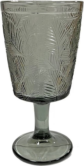 TnS Grey Leaves Set of Glasses Whiskey made of Glass Stemmed 300ml 6pcs