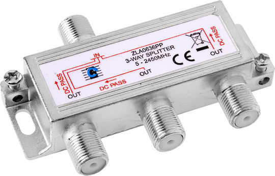 Cabletech Splitter Satellite SAT3WAYHQ 5901436761716