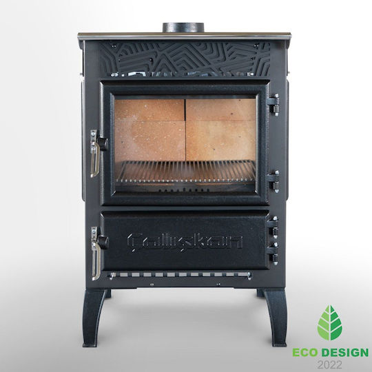 Panthermica 305-3D Steel Wood Stove 12.5kW Gray