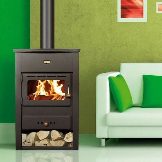 Prity S1 Metalic Soba pe lemne 10kW Negru