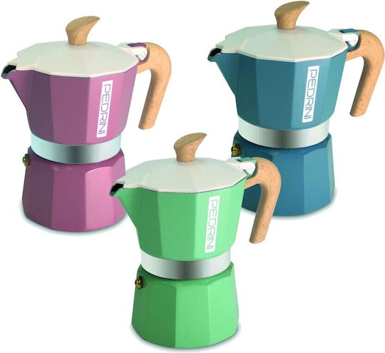 Pedrini Mymoca 02CF133P Μπρίκι Espresso 6cups Ροζ