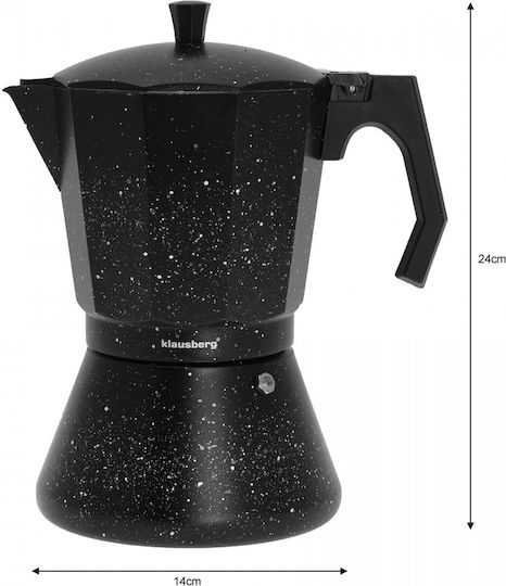 Klausberg Cafetiere Pentru Plită Espresso 12 Căni Maro
