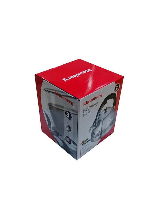 Klausberg Τσαγιέρα Ανοξείδωτη Γκρι 3000ml