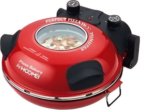 Hoomei Pizza Maker 1200W Roșu