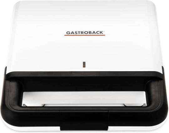 Gastroback Sandwich Maker pentru 2 Sandvișuri 750W Albă