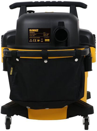 DEWALT Σκούπα Υγρών / Στερεών 1200W με Πλαστικό Κάδο 34lt