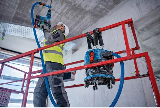 Bosch GAS 18V-12 MC Professional Επαναφορτιζόμενη Σκούπα Υγρών / Στερεών Χωρίς Φορτιστή και Μπαταρία με Πλαστικό Κάδο 12lt