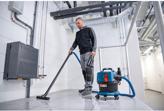 Bosch GAS 18V-12 MC Professional Επαναφορτιζόμενη Σκούπα Υγρών / Στερεών Χωρίς Φορτιστή και Μπαταρία με Πλαστικό Κάδο 12lt