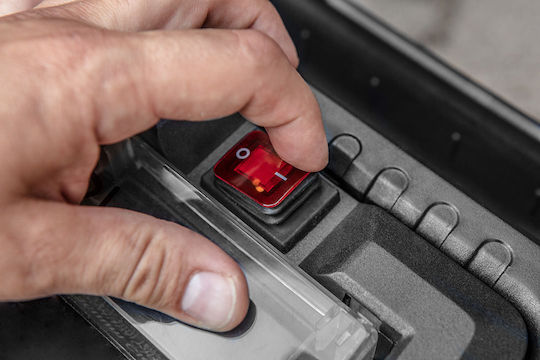 Graphite Wiederaufladbarer Staubsauger Feststoffe Ohne Ladegerät und Batterie mit Kunststoff Behälter 10Es