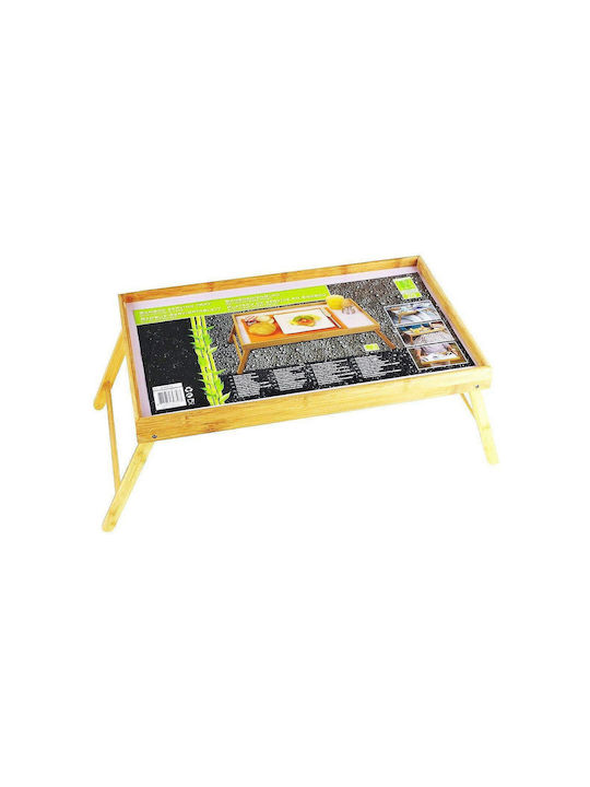 BigBuy Bamboo Δίσκος Κρεβατιού 50x22x30cm