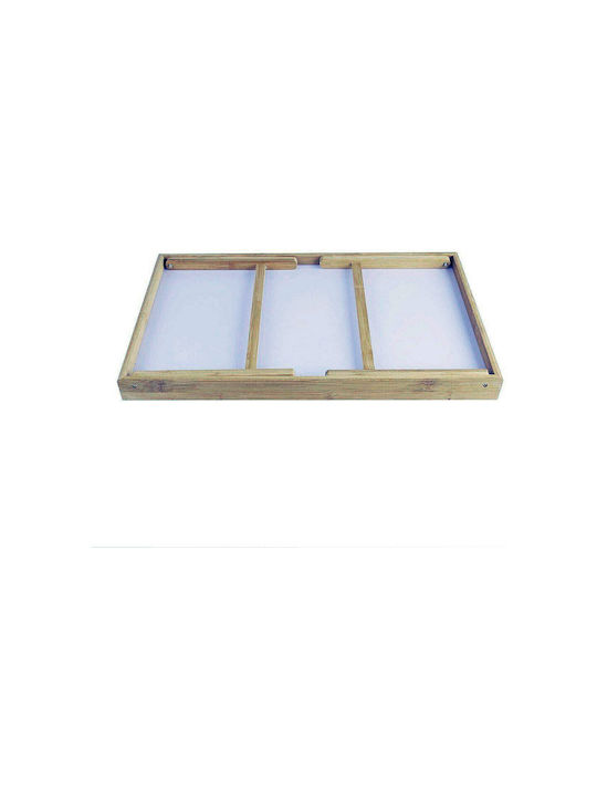 BigBuy Bamboo Δίσκος Κρεβατιού 50x22x30cm