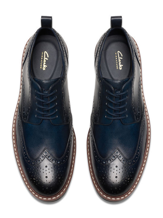 Aldwin Limit Men's Leather Oxfords Blue